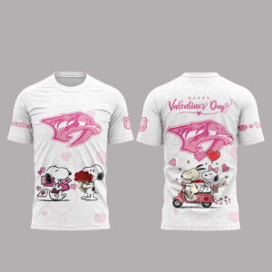 Nashville Predators x Peanuts Happy Valentine Day 2026 Shirt