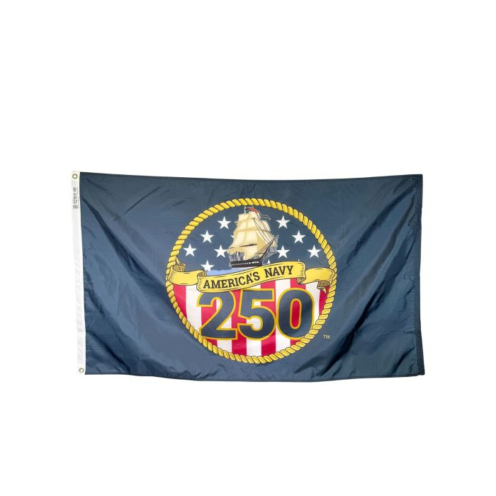 Navy 250 Year Anniversary Commemorative Flag 1 Navy 250 Year Anniversary Commemorative Flag