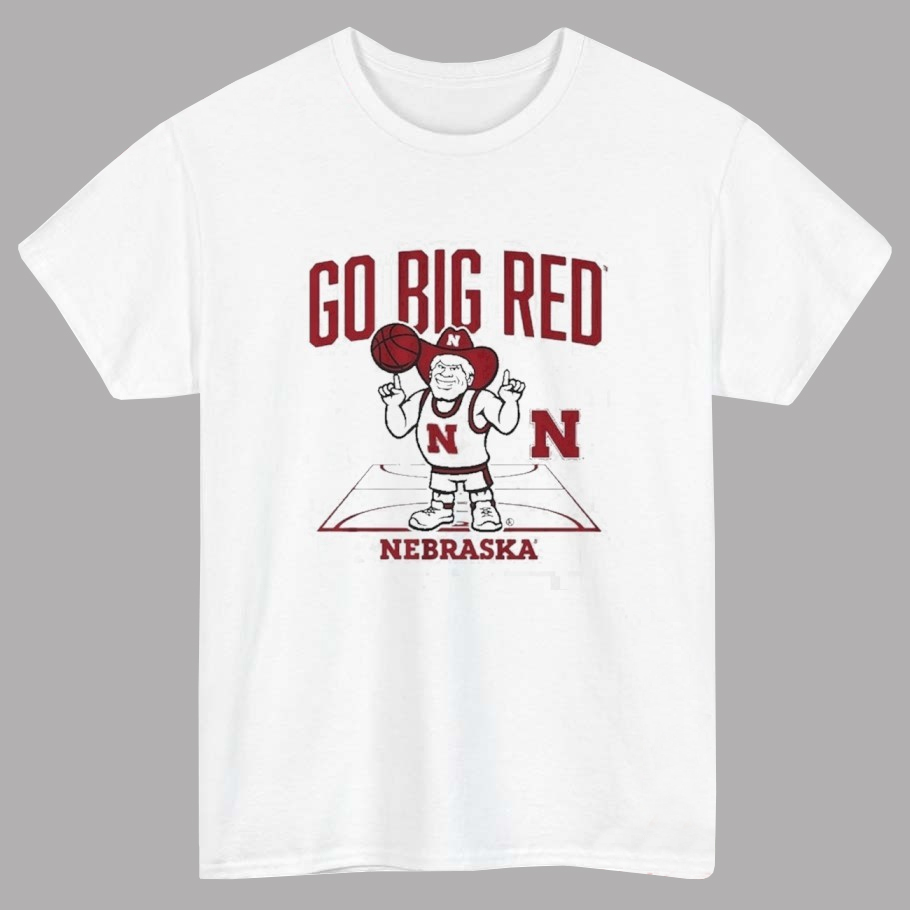 Nebraska Basketball Herbie Mascot T-Shirt 1 Nebraska Basketball Herbie Mascot T-Shirt