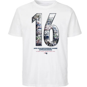 New England Patriots 16th Time AFC Championship Game T-Shirt