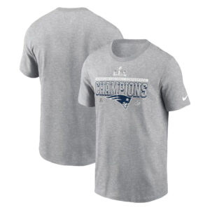New England Patriots 2025 AFC Champions Locker Room Trophy Collection T-Shirt
