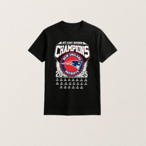 New England Patriots 2025 AFC East Division Champions Vintage T-Shirt