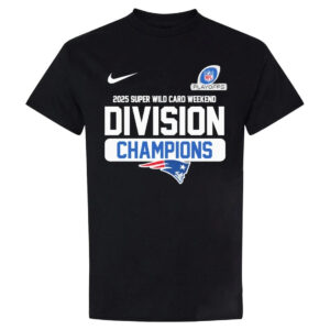 New England Patriots 2025 AFC Wild Card Weekend Division Champions Shirt
