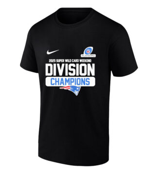 New England Patriots 2026 AFC Wild Card Weekend Division Champions T-Shirt