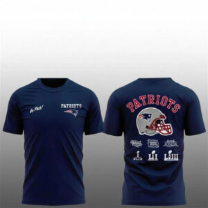 New England Patriots 2026 Title Patches Celebrate Shirt