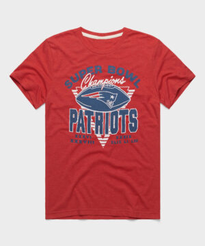 New England Patriots 6 Time Super Bowl Champions T-Shirt