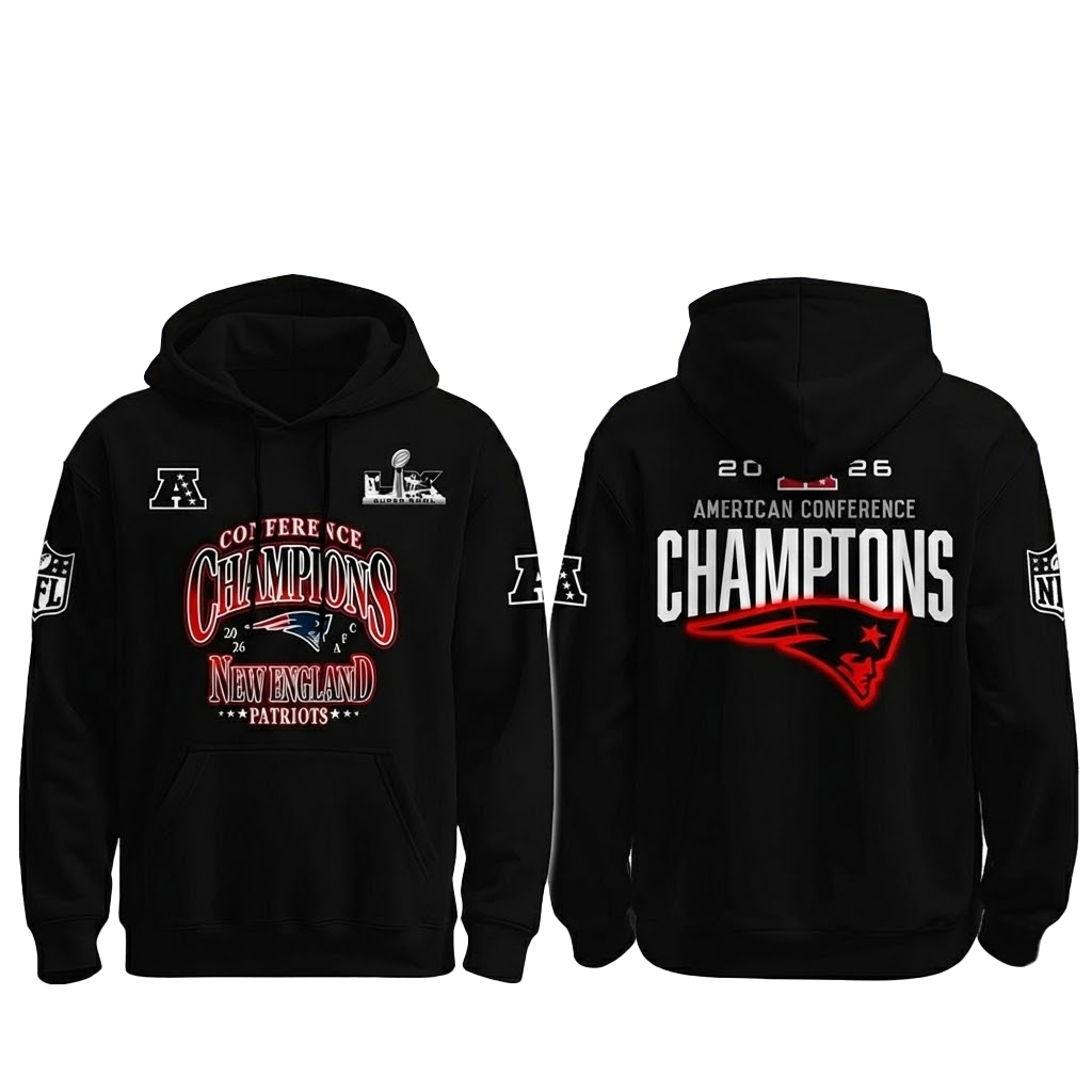 New England Patriots AFC Champions 2026 T-Shirt and Hoodie 2 New England Patriots AFC Champions 2026 T-Shirt and Hoodie - Image 2