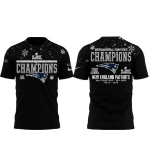 New England Patriots AFC Champions 2026 Snow Shirt