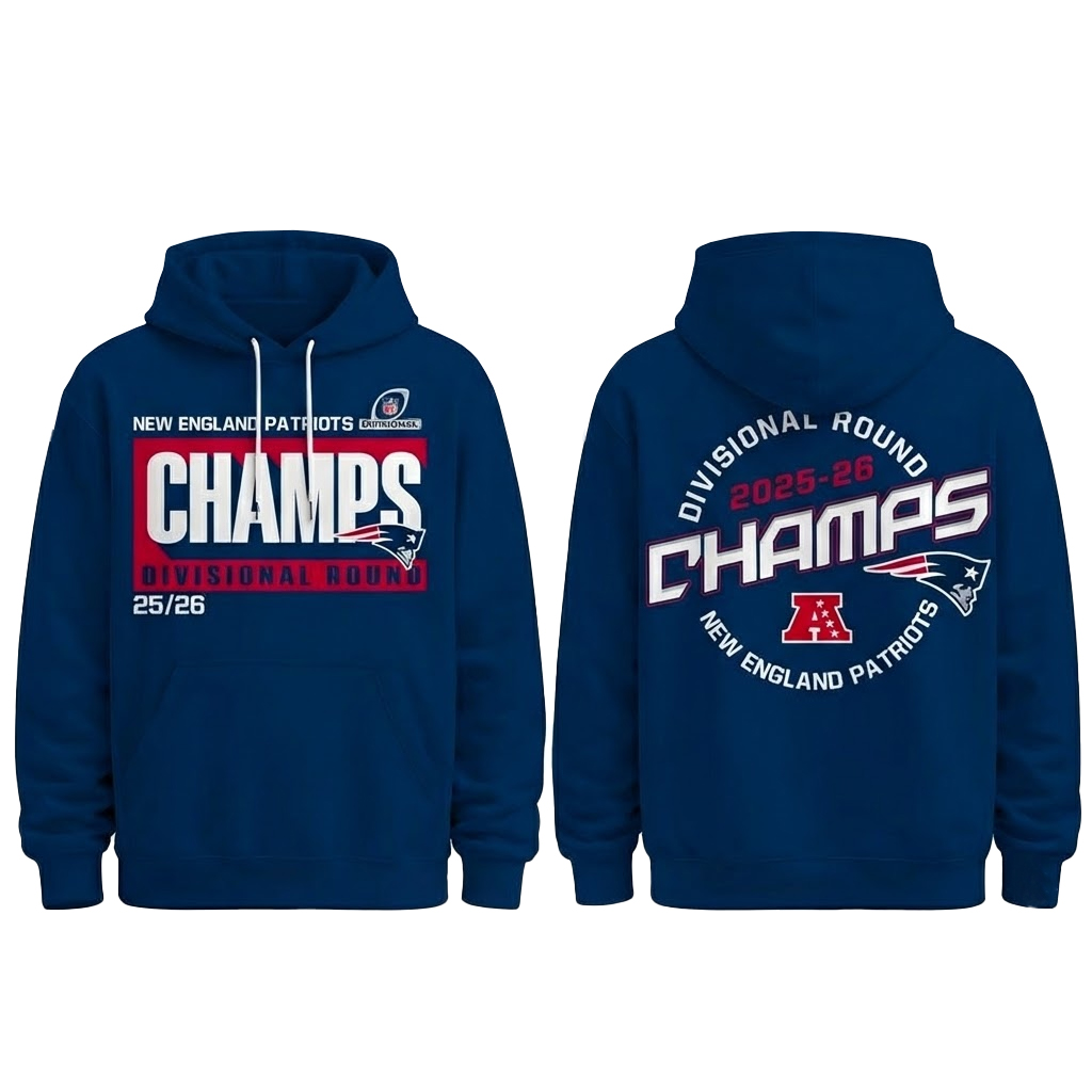 New England Patriots Champs Divisional Round 2025–26 Shirt 2 New England Patriots Champs Divisional Round 2025–26 Shirt - Image 2