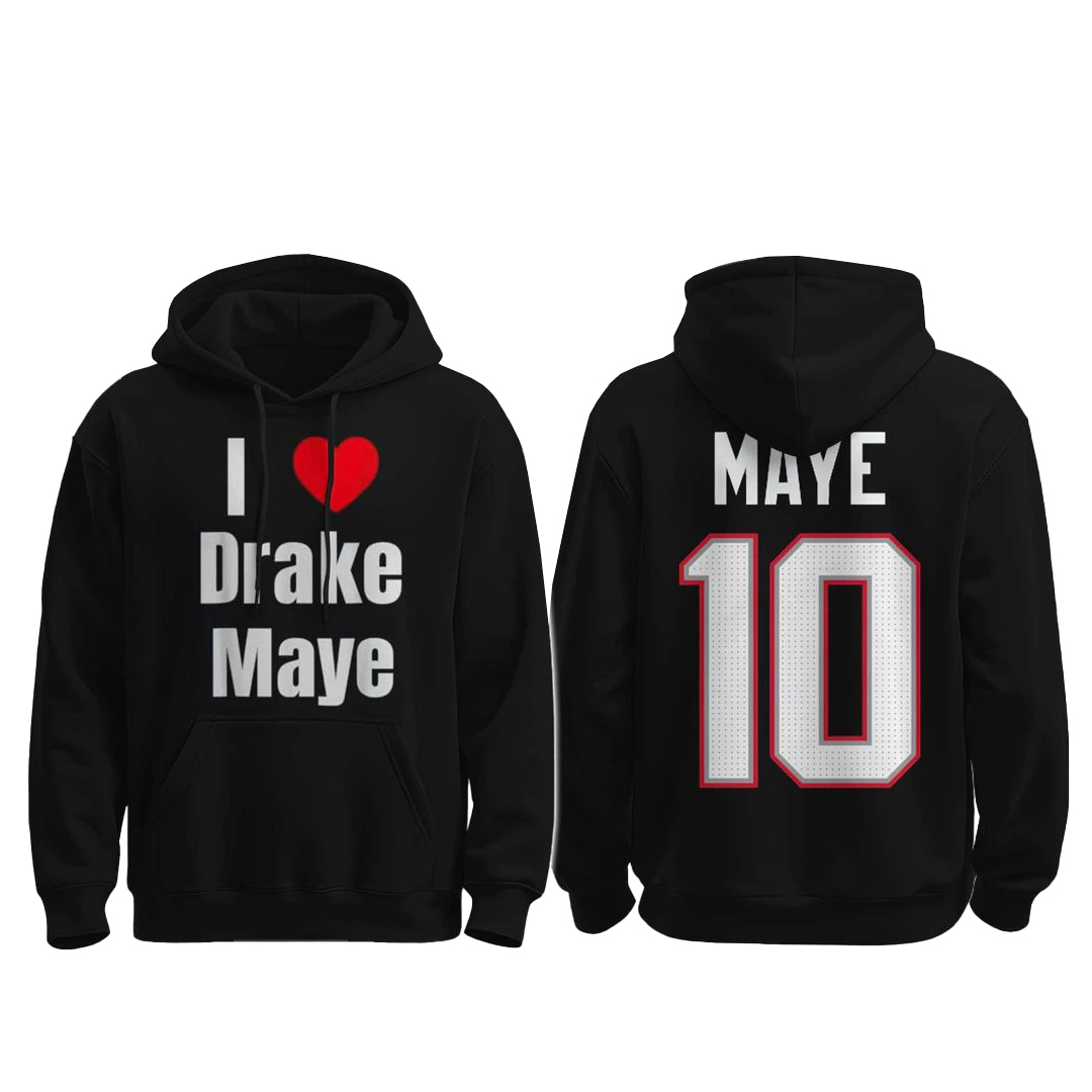 New England Patriots I Love Drake Maye Hoodie 1 New England Patriots I Love Drake Maye Hoodie