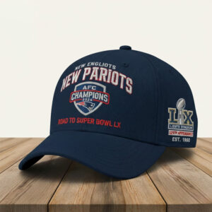 New England Patriots Super Bowl LX 2026 AFC Champions Hat