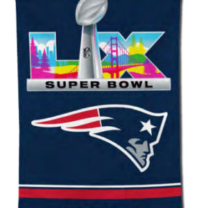 New England Patriots Super Bowl LX AFC Champions Flag Version 2