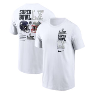 New England Patriots vs Seattle Seahawks Super Bowl LX Dueling T-Shirt