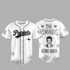 New England Patriots x Bruno Mars The Romantic Tour Baseball Jersey