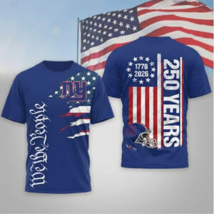 New York Giants Football League We The People USA 250th Anniversary T-Shirt