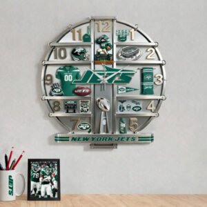 New York Jets Home Decorative 3D Wall Clock