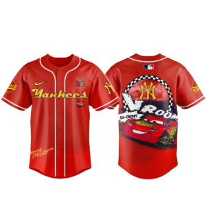 New York Yankees x Cars Lightning McQueen 20th Anniversary Baseball Jersey