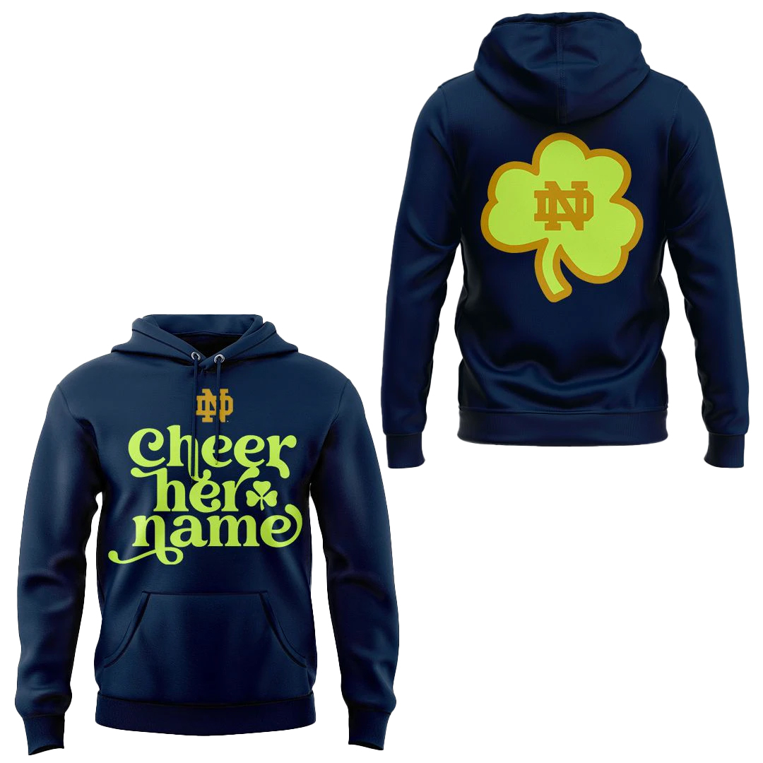 Notre Dame Fighting Irish Cheer Her Name Shirt 2 Notre Dame Fighting Irish Cheer Her Name Shirt - Image 2