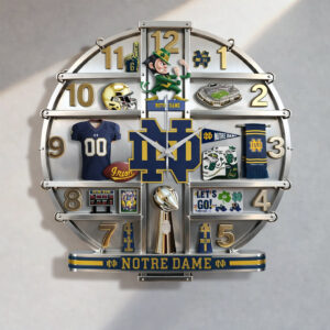 Notre Dame Fighting Irish Home Decorative 3D Wall Clock