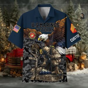 Custom USMC Hawaiian Shirt
