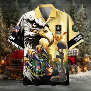 Personalized Honoring All Who Served US Veterans Hawaiian Shirt