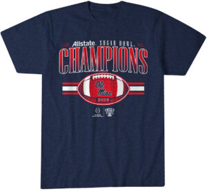 Ole Miss Football CFP Sugar Bowl Champions T-Shirt