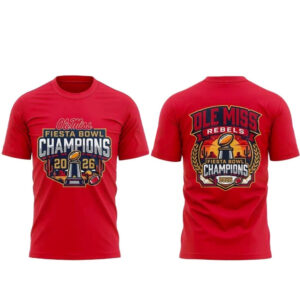 Ole Miss Rebels 2026 Vrbo Fiesta Bowl Champs T-Shirt