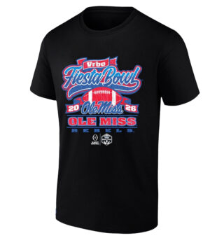 Ole Miss Rebels CFP Semifinal Scripted 2026 Vrbo Fiesta Bowl T-Shirt