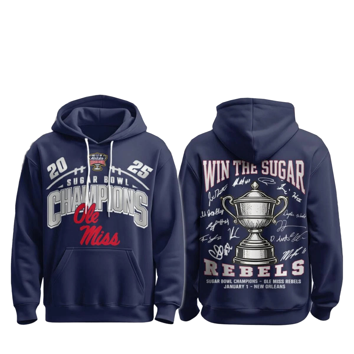 Ole Miss Rebels Sugar Bowl Champs 2026 Win The Sugar Hoodie 1 Ole Miss Rebels Sugar Bowl Champs 2026 Win The Sugar Hoodie