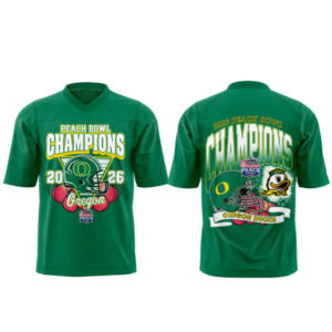 Oregon Ducks Peach Bowl Champion 2026 For Fan Football Jersey