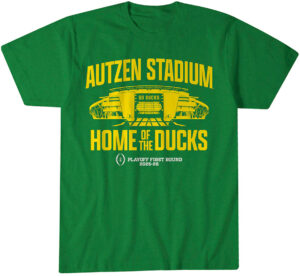 Oregon Football 2025 CFP Autzen Stadium Shirt