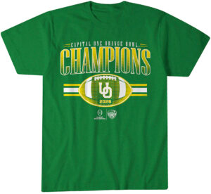 Oregon Football CFP Orange Bowl Champions T-Shirt