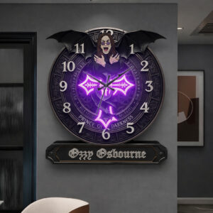 Ozzy Osbourne Personalized Name Wall Clock