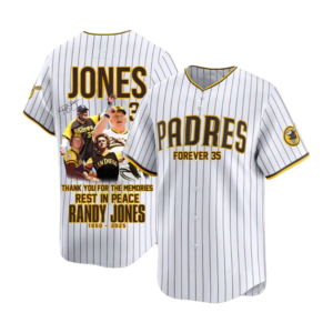 Padres Forever 35 Thank You Randy Jones 1950-2025 Baseball Jersey