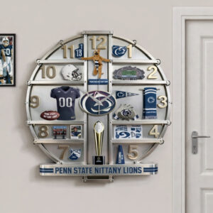 Penn State Nittany Lions Home Decorative 3D Wall Clock
