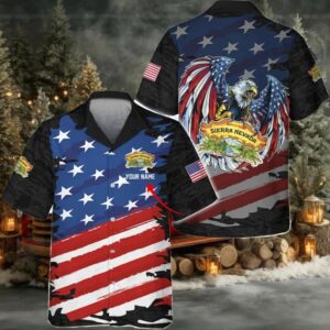 Personalized Sierra Nevada Freedom Eagle Hawaiian Shirt