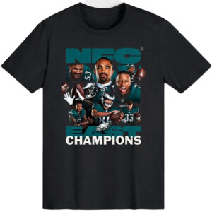 Philadelphia Eagles Back to Back 2025 East Champions T-Shirt