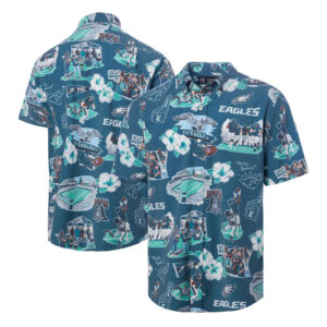 Philadelphia Eagles Green Hawaiian Shirt