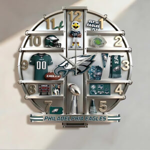 Philadelphia Eagles Home Decorative 3D Wall Clock