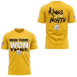 Pittsburgh Steelers 2025 AFC North Champions King Of The North Hoodie and T-Shirt