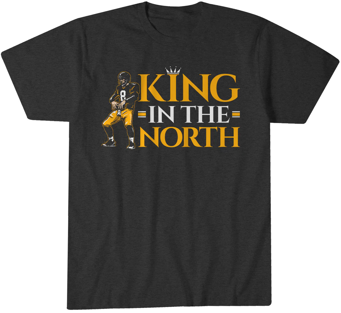 Pittsburgh Steelers Aaron Charles Rodgers King in the North T-Shirt 1 Pittsburgh Steelers Aaron Charles Rodgers King in the North T-Shirt