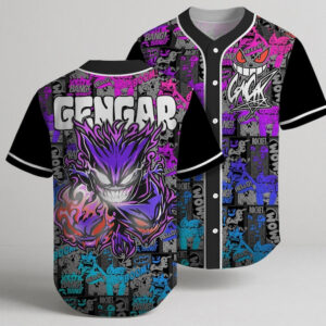 Pokemon Gengar Baseball Jersey