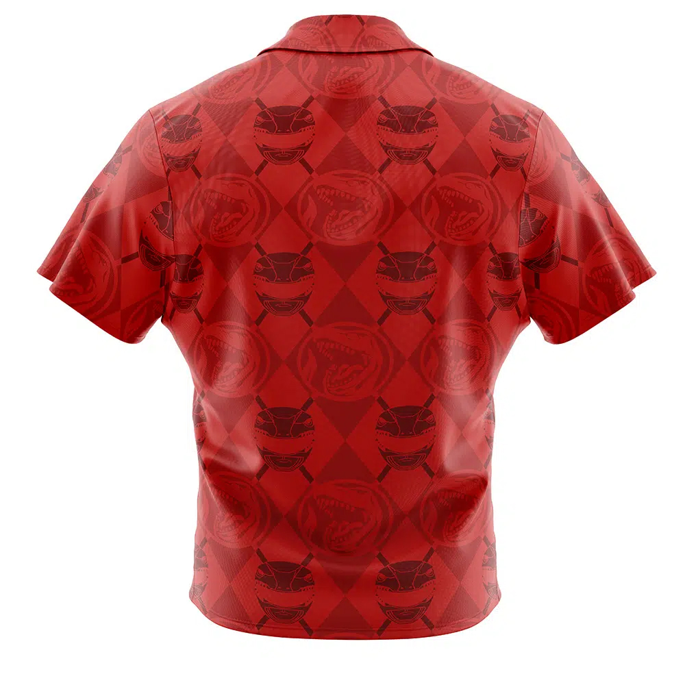 Red Ranger Pattern Power Ranger Hawaiian Shirt 2 Red Ranger Pattern Power Ranger Hawaiian Shirt - Image 2