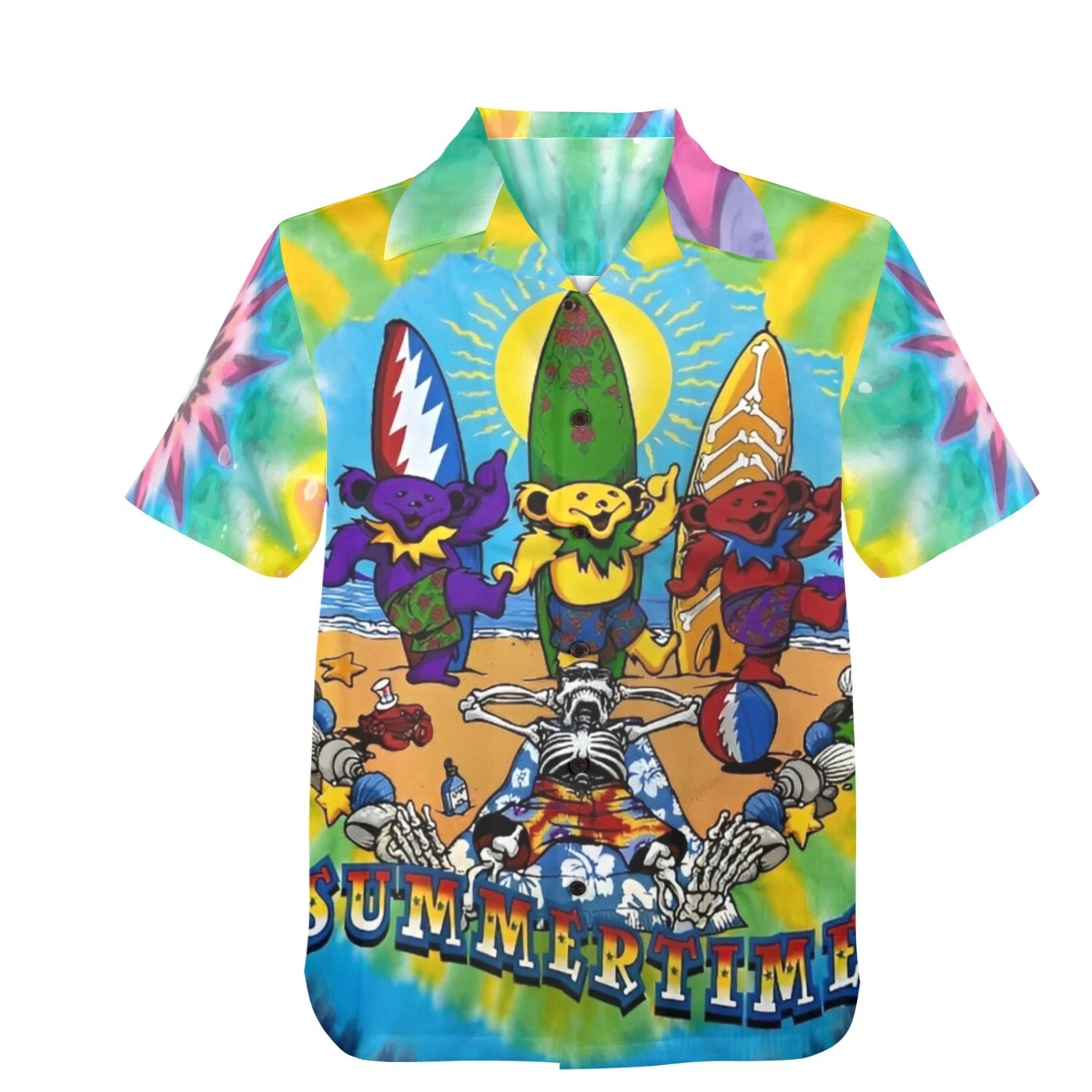 Rock Music Grateful Dead Summertime Hawaiian Shirt 1 Rock Music Grateful Dead Summertime Hawaiian Shirt
