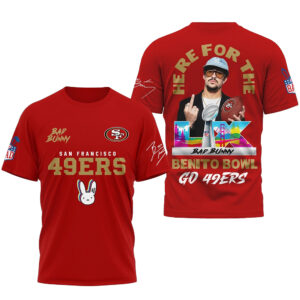 San Francisco 49ers Football League Bad Bunny Benito Bowl Go 49ers Shirt