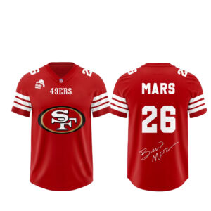 San Francisco 49ers x Bruno Mars The Romantic Tour 2026 Football Jersey