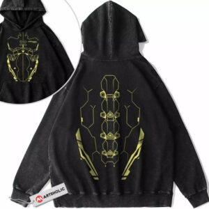 Sandevistan Cyberpunk Anime Game Vintage Washed Hoodie