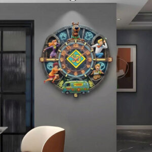 Scooby-doo Personalized Name 3D Wall Clock
