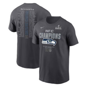 Seattle Seahawks 2025 NFC Champions Roster T-Shirt