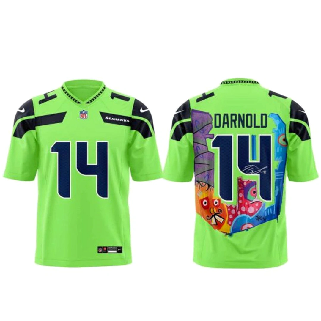 Seattle Seahawks Fine Art Launches Super Bowl LX Football Jersey 1 Seattle Seahawks Fine Art Launches Super Bowl LX Football Jersey